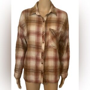 Be cool flannel shirt women’s size S/M